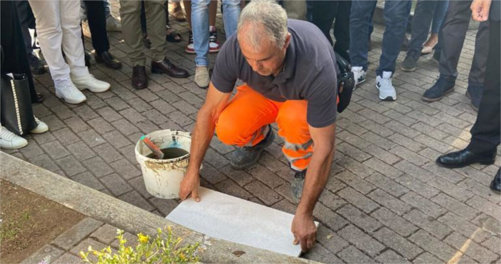 posa prima pietra piazza bianca colleferro