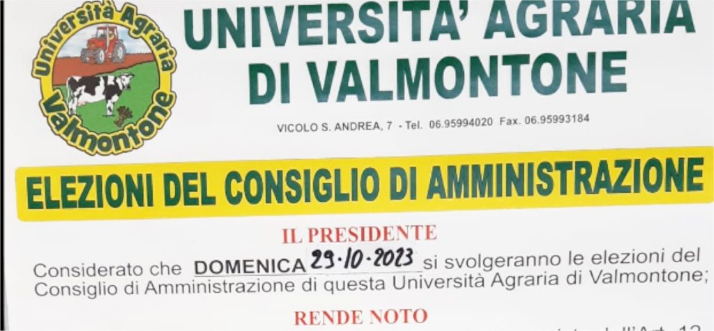 manifesto agraria valmontone